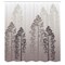 Ambesonne Farmhouse Style Bathroom Decor Shower Curtain Set with Hooks Pine Trees in The Forest on Foggy Ombre Wildlife Adventure Artwork 100% Polyester Cloth Washable Fabric 69" W x 70" L Warm Taupe